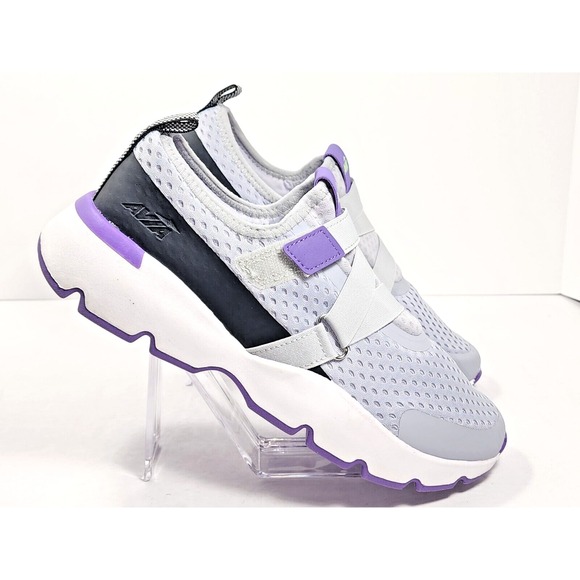 Avia Women's Gray And Purple Slip On Sneakers Memory Foam Size 10 - Picture 4 of 11